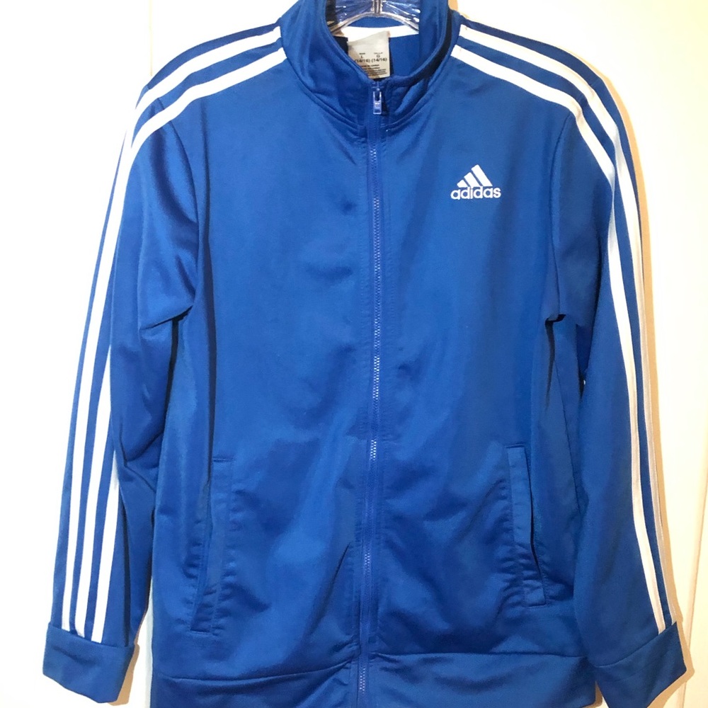 Blue Adidas track jacket